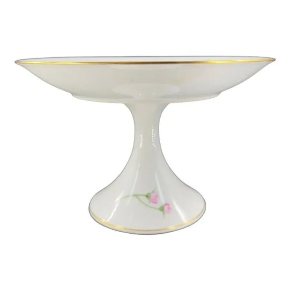 Thomas Bavaria Decope WJS Porcelain Ceramic‎ Cake Stand Plate Footed Compote VTG
